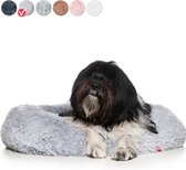 Panier pour chien Snoozle - Super doux et luxueux - Lavable - Fluffy - Coussin pour chien - 70 cm - Gris clair