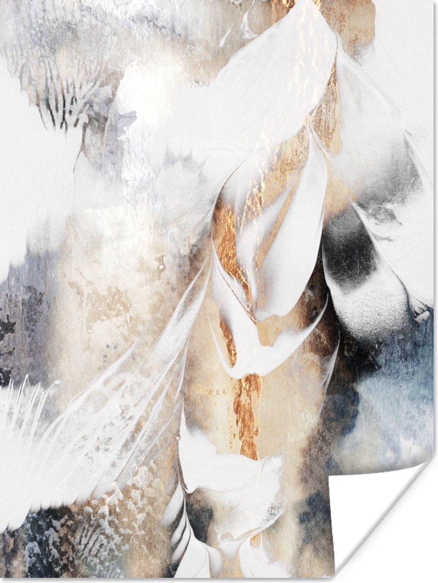 Poster Abstract - Gold - Design - Luxe - 30x40 cm