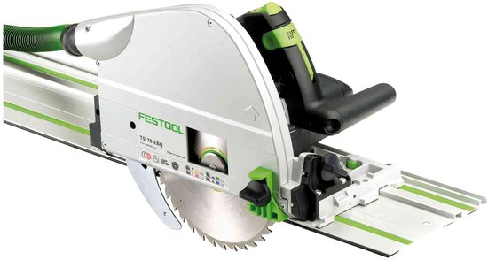 Festool TS 75 EBQ-Plus-FS Invalcirkelzaag in Systainer met FS 1400/2 Geleiderail - 576115