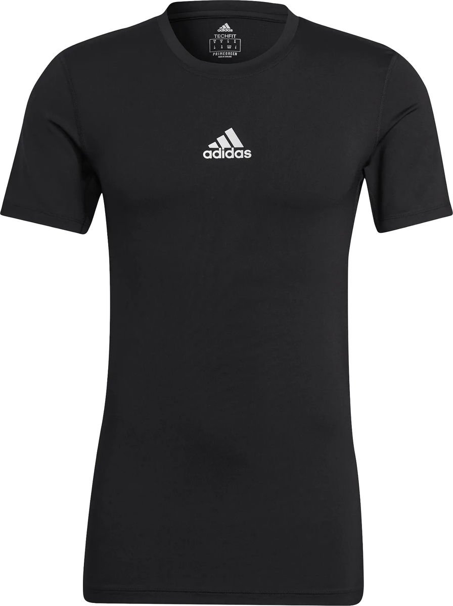 Adidas Techfit Shirt Heren - Zwart | Maat: XS | bol.com
