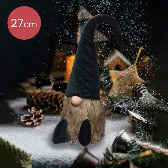 Kerstkabouters, set van 4: kerstdecoratie binnen, moderne kerstfiguren zwart wit goud, kleine kerstbeeldjes, kerstversiering tafel, kerstdecoratie woonkamer, mini decofiguren kerst, 4 cm