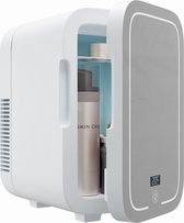 PIXMY - Réfrigérateur de PIXMY de la peau - Contenu 8L Zwart - Mini réfrigérateur - Avec miroir et Éclairage LED - Réfrigérateur de soins de la peau - Réfrigérateur de maquillage - PISCF21LED8L