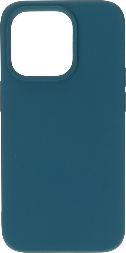 Mobiparts Coque en Siliconen Apple iPhone 14 Pro Blueberry Blauw Case