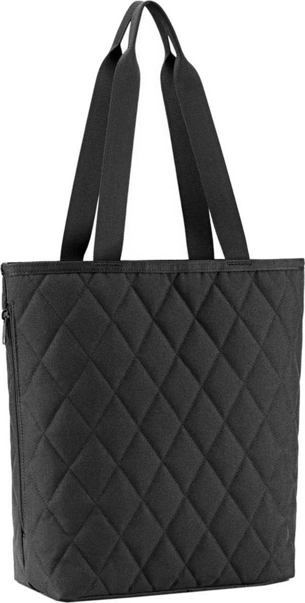 Reisenthel Classic Shopper M Schoudertas - 8L - Rhombus Black Zwart