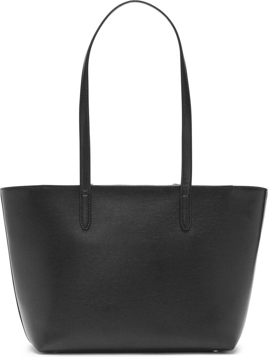 DKNY Cuir Sac shopper Sac à épaule Bryant Tote Black / Gold Noir