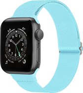 Bandje Geschikt Voor Apple Watch Bandje 42/44/45 mm Nylon Horloge Band Verstelbare Gesp - Geschikt Voor Apple Watch 1-8 / SE - 42/44/45 mm Nylon - Lichtblauw