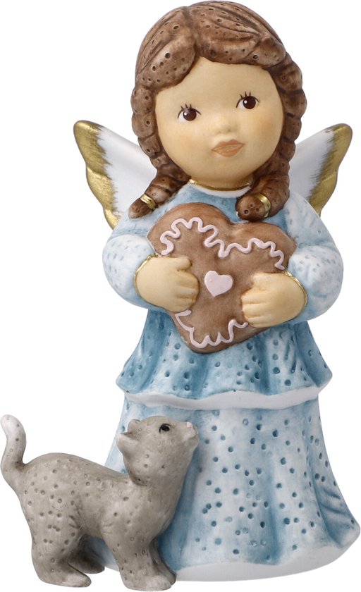 Goebel - Nina & Marco | Decoratief beeld / figuur Engel Warme knuffels | Porselein - 10cm