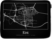 Laptophoes 15.6 inch - Ede - Stadskaart - Kaart - Plattegrond - Laptop sleeve - Binnenmaat 39,5x29,5 cm - Zwarte achterkant