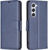 Mobigear Telefoonhoesje geschikt voor Samsung Galaxy S23 Hoesje | Mobigear Excellent Bookcase Portemonnee | Pasjeshouder voor 3 Pasjes | Telefoonhoesje voor Pinpas / OV Kaart / Rijbewijs - Blauw