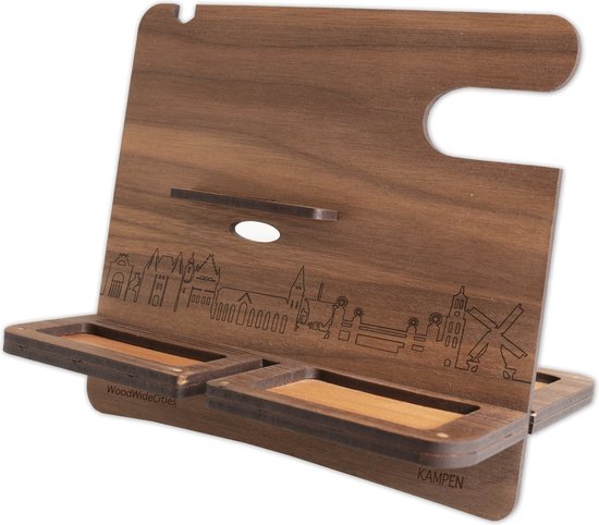 Skyline Desk Organizer Kampen - Nuts - Desk Organizer - Phone Holder - Tablet Holder - Smartwatch Holder - Sorting stuff