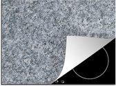 KitchenYeah - Inductie beschermer - Kookplaat beschermer - Graniet print - Steen - Design - Grijs - Afdekplaat voor kookplaat - 60x52 cm - Inductie mat