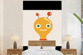 Behang kinderkamer - Fotobehang Robot - Gloeilamp - Gezicht - Antenne - Kinderen - Breedte 225 cm x hoogte 350 cm - Kinderbehang