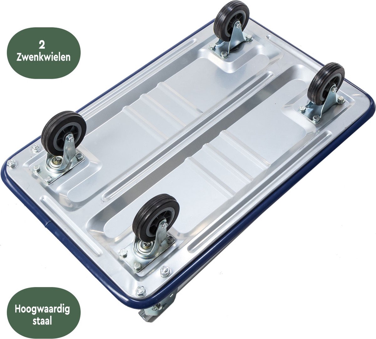 BRASQ Plateauwagen Inklapbaar Max 300kg Transportkar Transportwagen 