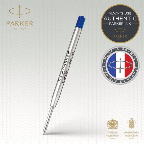 Recharge stylo à bille Parker Quinkflow Bleu - Avec pointe fine 0,8 mm |  bol.com