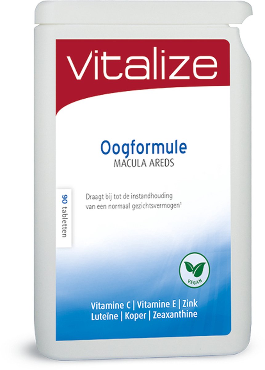 Goedkoopste Vitalize Oogformule Macula Areds 90 tabletten | Voor een normaal gezichtsvermogen - Ondersteunt de conditie van het oog