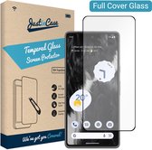 Google Pixel 7 screenprotector - Full Cover - Gehard glas - Zwart - Just in Case