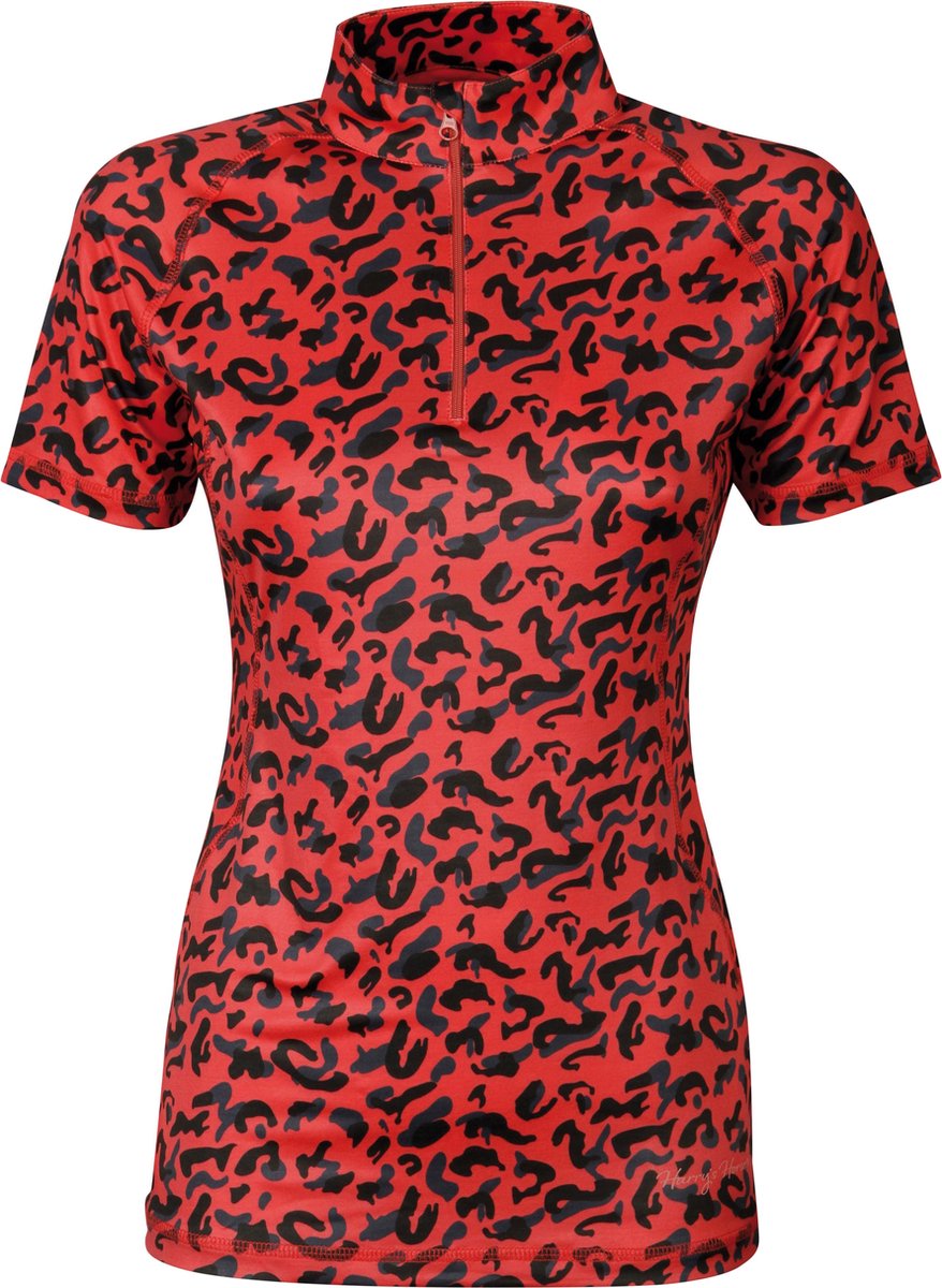 Harry's Horse Shirt Just Ride Leopard - maat XS - coral