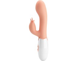 Pretty Love - Bloody Mary - Vibrator - Rabbit Vibrator met Clitoris Stimulatie - Lichte Huidskleur - Geeft Intens en Krachtig Plezier