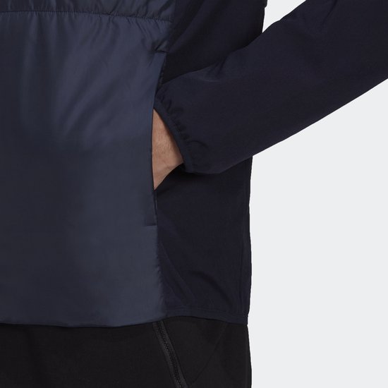 adidas Sportswear Essentials Insulated Hooded Hybrid Jacket - Heren - Blauw- 3XL