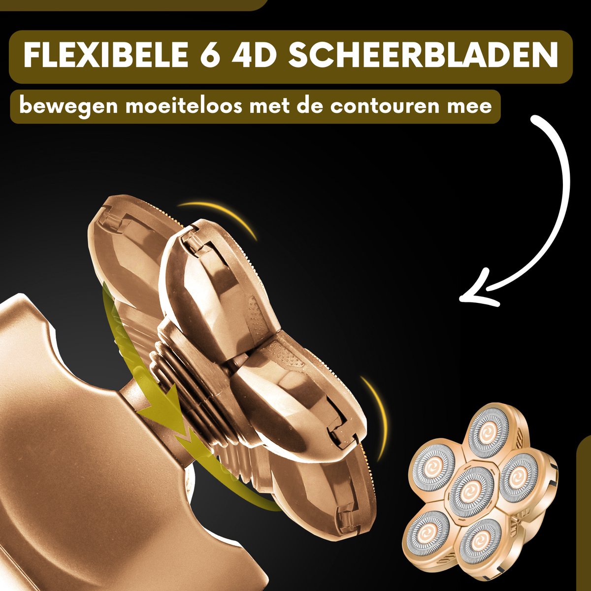 Sansbeauté Skull Sharp V1 6-in-1 Scheerapparaat voor Mannen - afbeelding 3
