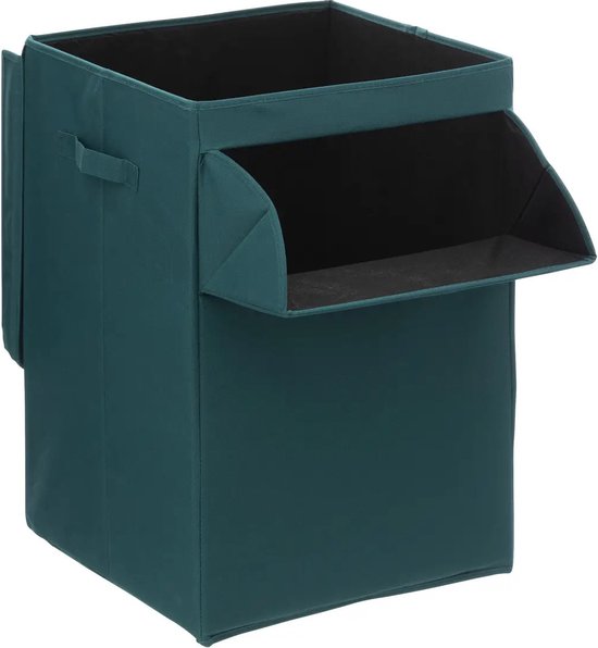 Pop-up wasmand, opvouwbaar, 2 stuks (36 x 36 x 58 cm) met handvat, inklapbare wasmand voor kinderkamer, camping en reizen (2 stuks, wit Pop-up wasmand, opvouwbaar, 2 stuks (36 x 36 x 58 cm) met handvat, inklapbare wasmand voor kinderkamer, camping en reizen (2 stuks, wit