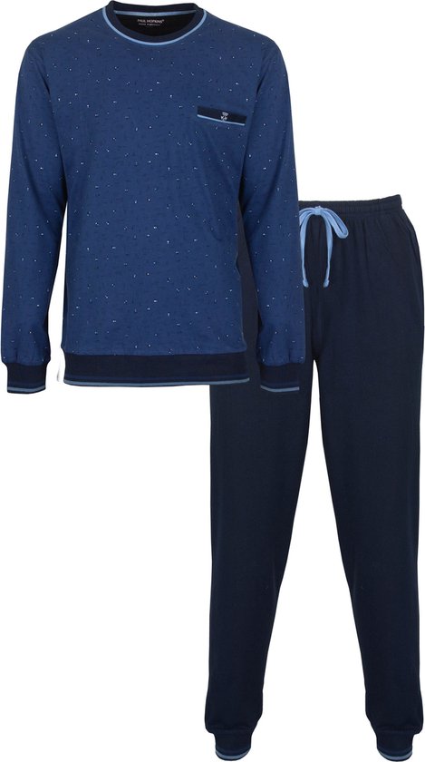 Paul Hopkins - Heren Pyjama - 100% Katoen - Blauw- Maat 3XL
