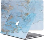 Lunso - Geschikt voor MacBook Air 13 inch (2010-2017) - cover hoes - Marble Ariel - Vereist model A1369 / A1466