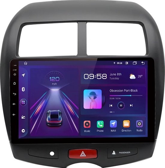 CarPlay Mitsubishi ASX Android 11 navigatie en multimediasysteem 2GB RAM  32GB ROM | bol.com