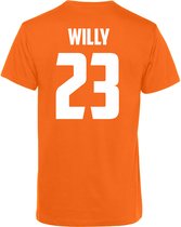 T-shirt Willy 22 | Fête du Roi | chemise orange | Vêtement pour fête du roi | Orange | taille XS