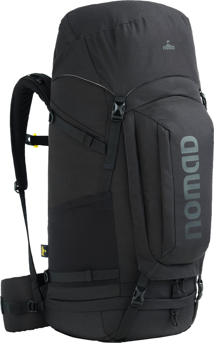 NOMAD® Batura 55 liter Zwart | Premium Backpack Dames & Heren | Hiking - Trekking Rugzak incl Flightbag / Hoes