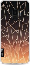 Casetastic Samsung Galaxy S9 Hoesje - Softcover Hoesje met Design - Shattered Ombre Print