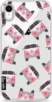 Casetastic Apple iPhone XR Hoesje - Softcover Hoesje met Design - Little Casetastic Vans Pink Print