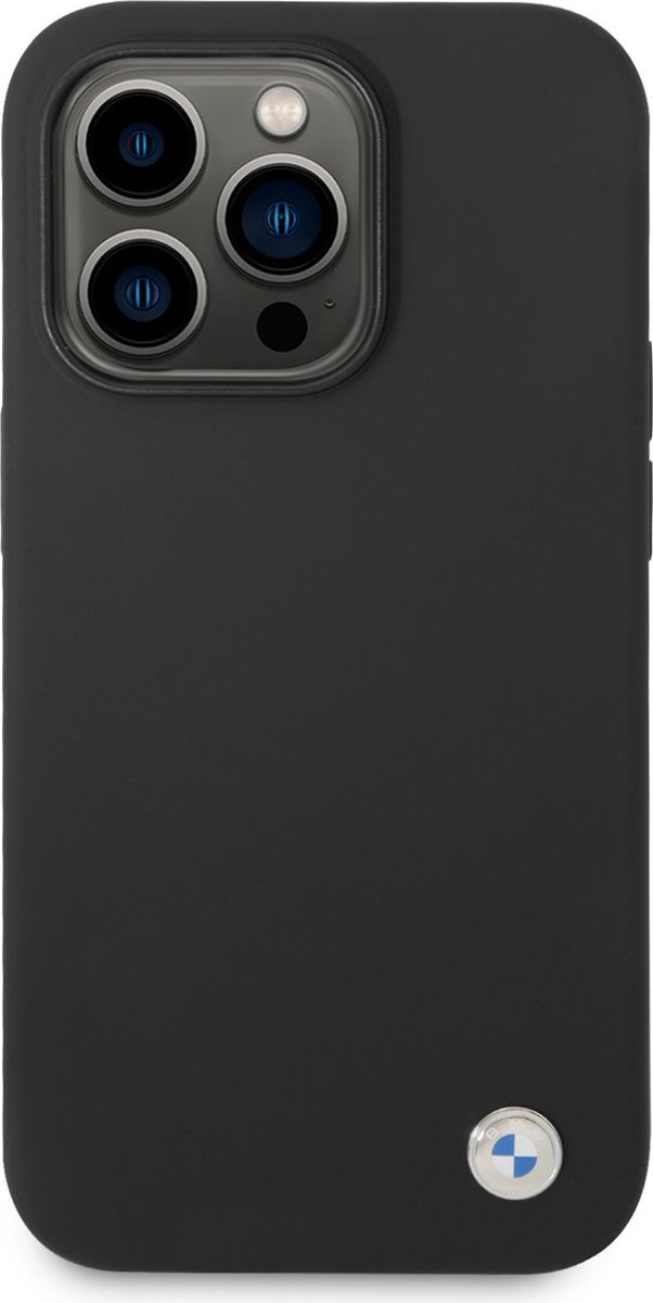 BMW Silicone Back Case - Geschikt voor Apple iPhone 14 Pro Max (6.7") - Zwart