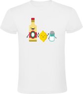 Tequila T-shirt Heren | drank | citroen | zout | shotje | fles | challenge | zuipen |