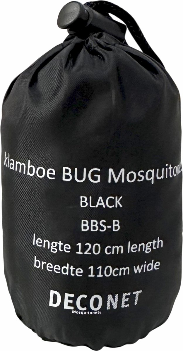 Klamboe Buggy, campingbedje en ledikantje BLACK 110x 120cm — afbeelding 5