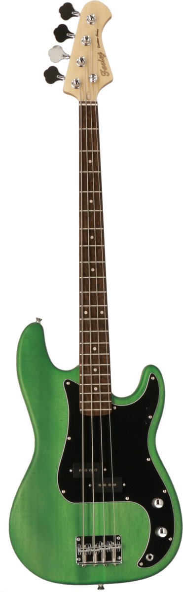 Fazley Outlaw Series Peacemaker Basic Green elektrische basgitaar met gigbag