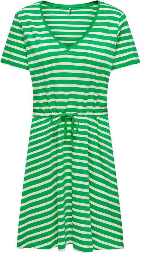 Only Jurk Onlmay S/s V-neck Short Dress Jrs N 15286935 Kelly Green Dames Maat - XS