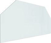 vidaXL - Glasplaat - openhaard - zeshoekig - 100x50 - cm