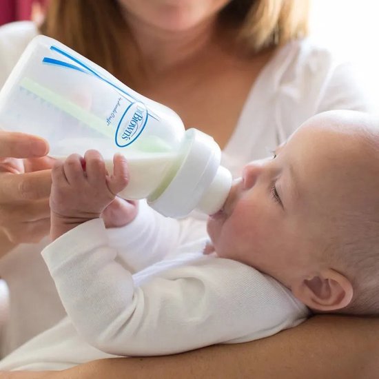 Dr. Brown's Options+ Anti-Colic Babyfles - Brede halsfles - 270ml