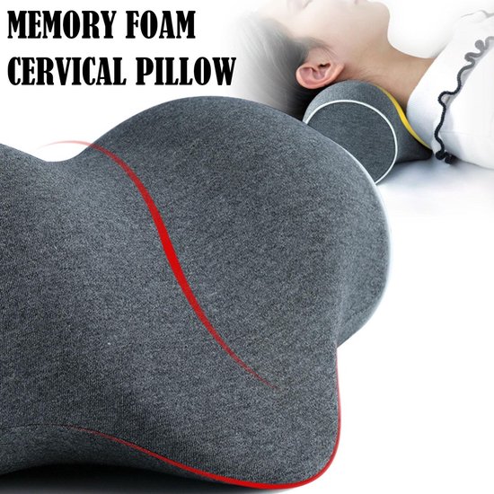 Memory Foam Nekkussen, U-vormig Reiskussen, Neksteun Hoofdsteunkussen