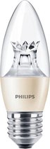 Philips MASTER LEDcandle E27 Kroon Helder 6W 240lm - 822-827 Dim naar Warm | Dimbaar - Vervangt 60W.
