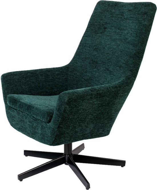 Vogar fauteuil ribstof groen