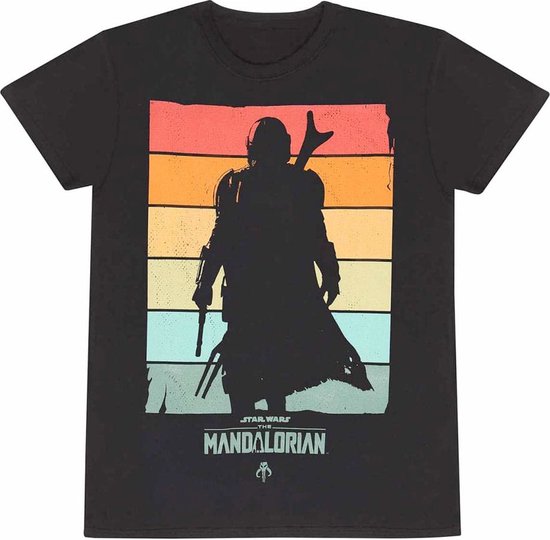 Star Wars Heren Tshirt The Mandalorian Spectrum Zwart