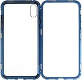 Wicked Narwal | Magnetic Back Cover voor iPhone XS Max Blauw- Transparant