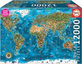 Puzzle Educa - Merveilles du monde - 12000 pièces