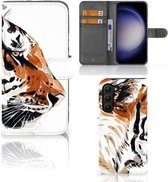 Hoesje met Tekst Geschikt voor Samsung Galaxy S23 Plus Telefoon Hoesje Tiger