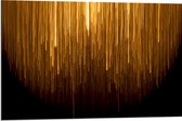 Dibond - Abstracte Gouden Strepen - 90x60 cm Foto op Aluminium (Met Ophangsysteem)