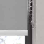 Dutchblinds Rolgordijn - verduisterend - Grijs - 190x190cm - Raamdecoratie op maat