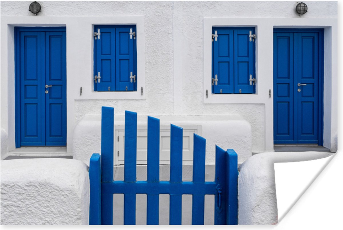 Huis - Architectuur - Blauw - Wit