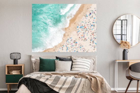 Poster Mer - Plage - Parasols - Eté - 160x120 cm XXL